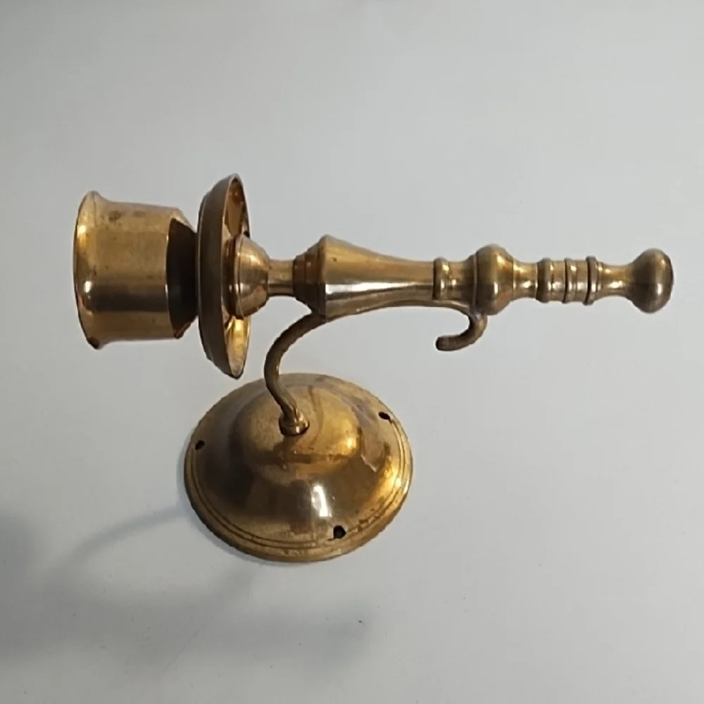 Vintage Gatco Solid Brass Wall Candle Holder Accent
